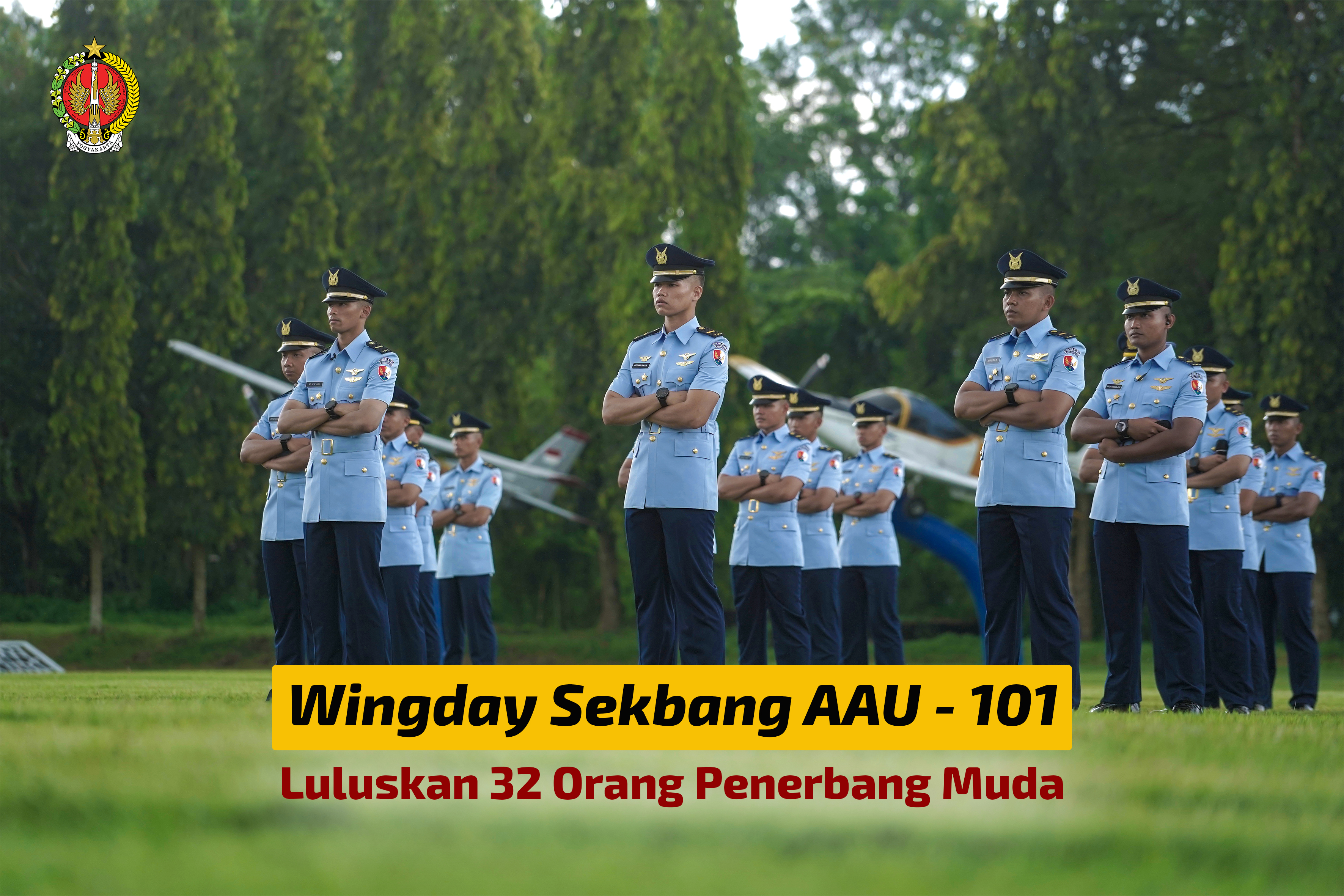 Wingday Sekbang AAU - 101 Luluskan 32 Orang Penerbang Muda